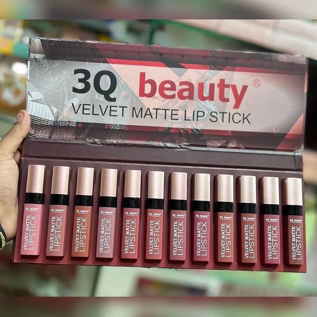 12pcs 3Q Beauty Matte Velvet Lipstick Set