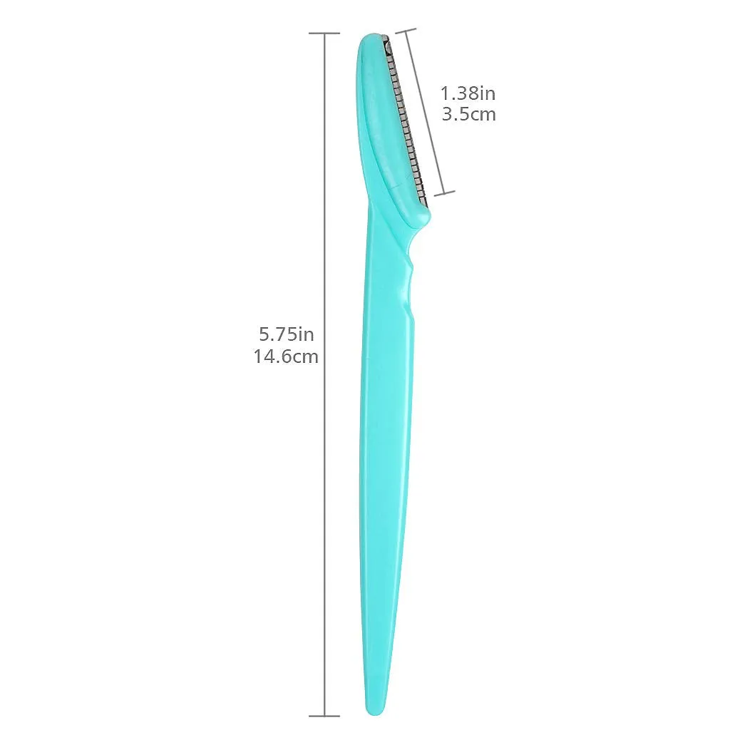 15 Pieces Eyebrow Razors Eyebrow Trimmer Portable Facial Hair Remover with Precision Cover for Women and Men