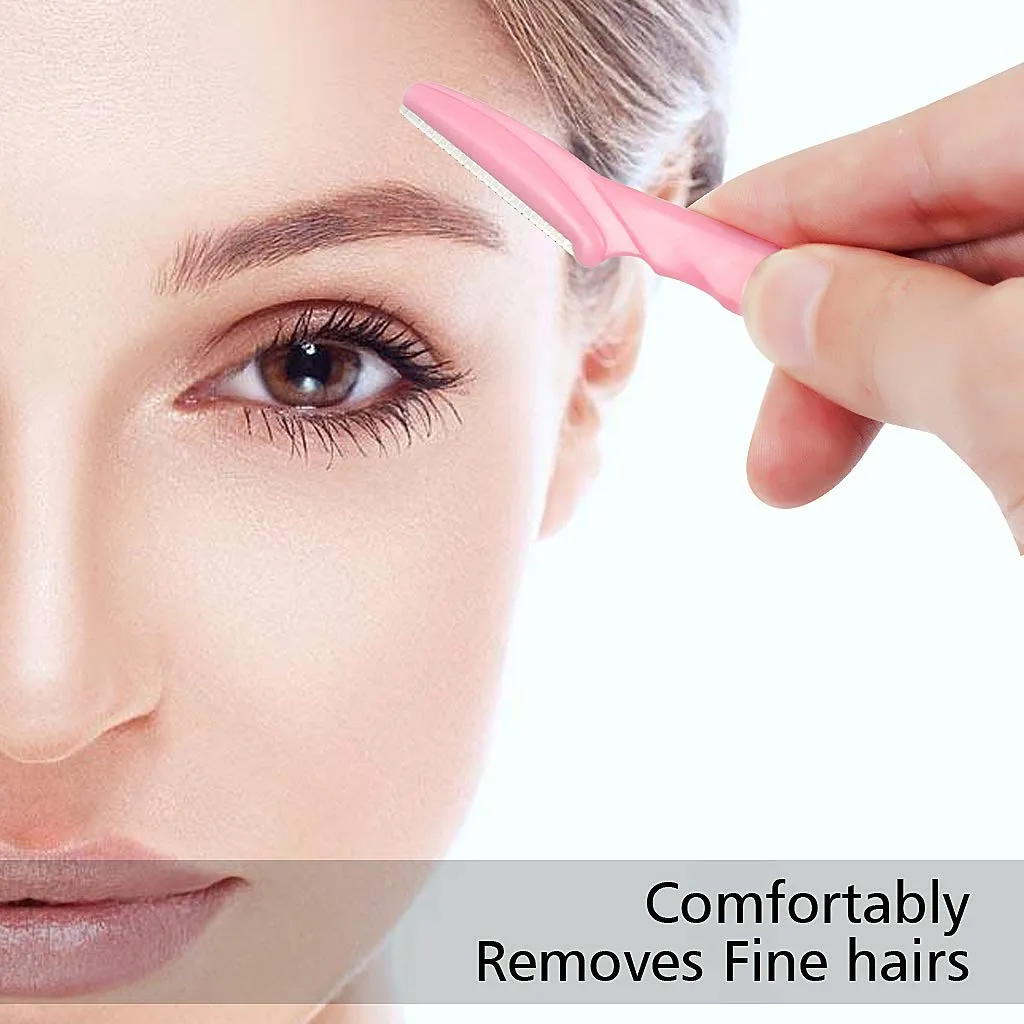 15 Pieces Eyebrow Razors Eyebrow Trimmer Portable Facial Hair Remover with Precision Cover for Women and Men