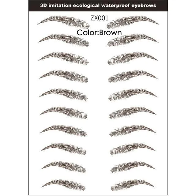 4D WATERPROOF LASTING EYEBROW TATTOO STICKER