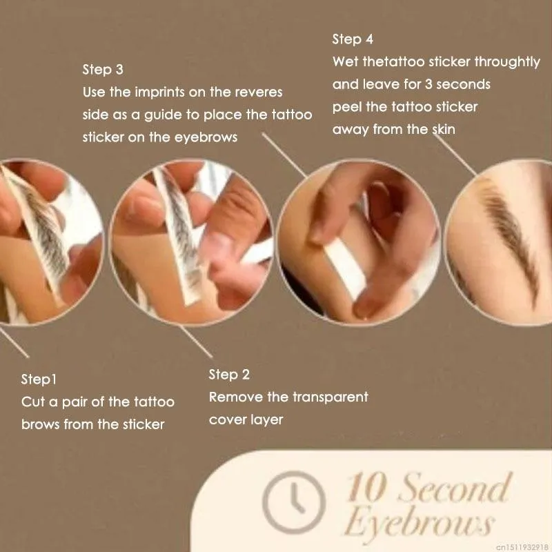 4D WATERPROOF LASTING EYEBROW TATTOO STICKER