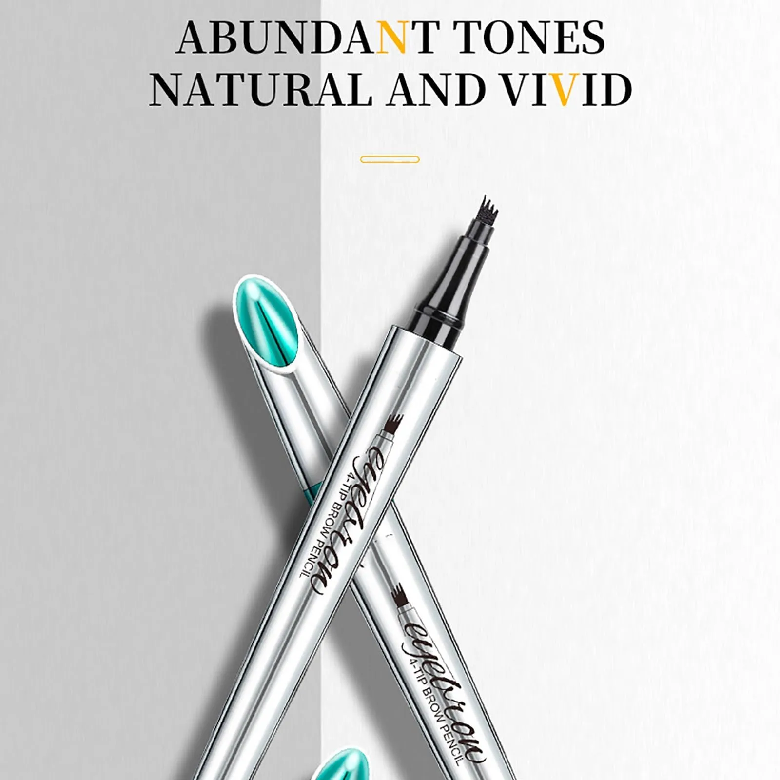 Arch Define 3D Microblading 4-tip Eyebrow Pen, ArchDefineBlapee Eyebrow Microblading Pen - Eyebrow Pencil, Blapee Micro 4 Point Brow Pen,Atikisoi Eyebrow Pencil, Brow Pencil Long-Lasting (Black)