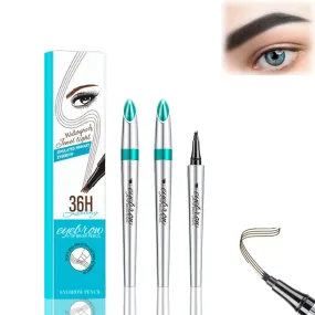 Arch Define 3D Microblading 4-tip Eyebrow Pen, ArchDefineBlapee Eyebrow Microblading Pen - Eyebrow Pencil, Blapee Micro 4 Point Brow Pen,Atikisoi Eyebrow Pencil, Brow Pencil Long-Lasting (Black)