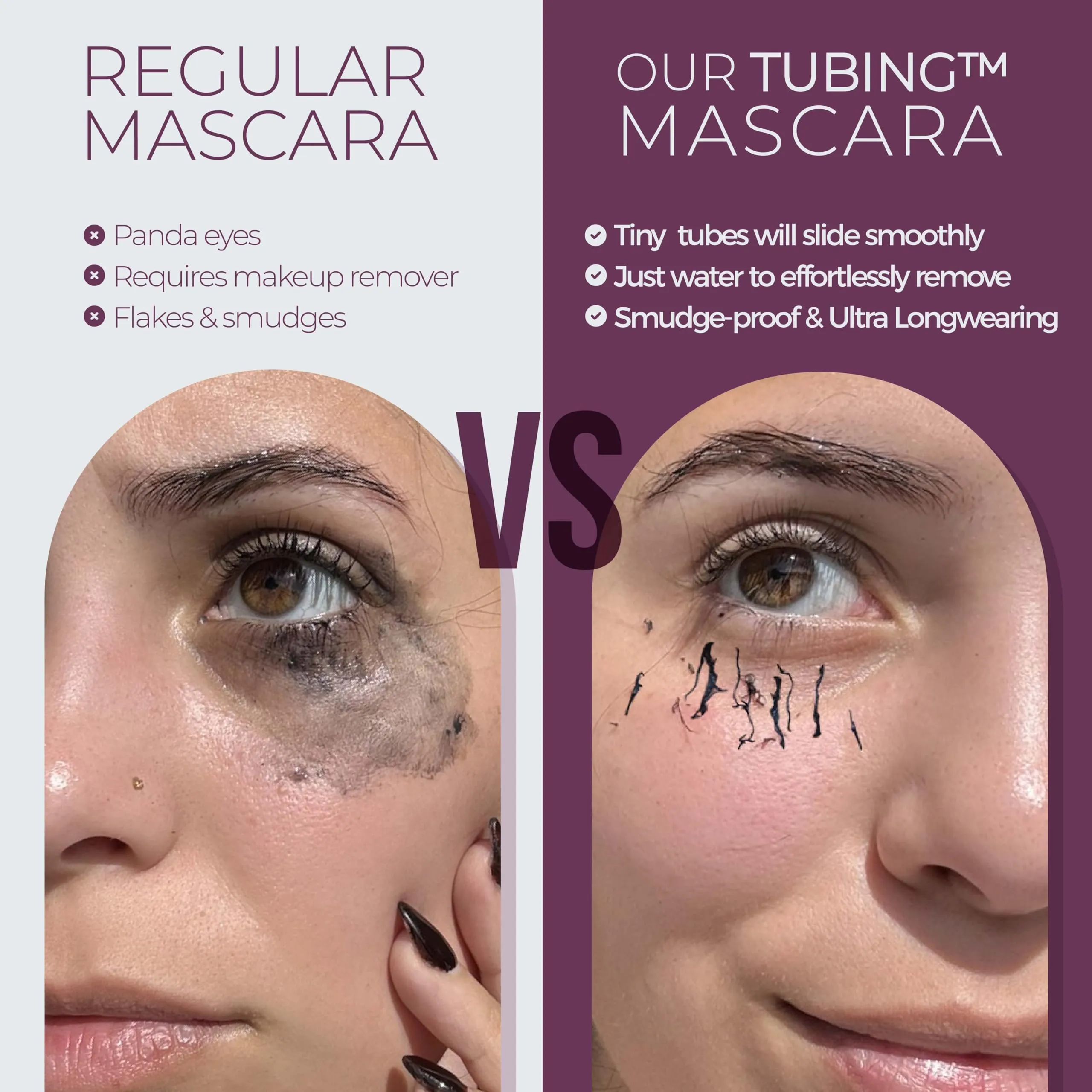 Blinc Amplified Tubing Mascara, Ultra-Longwearing Washable, Soft-Glam Volumizing, Lengthening and Defining, Gluten & Cruelty Free, Black, 9mL / 0.30 Fl. OZ