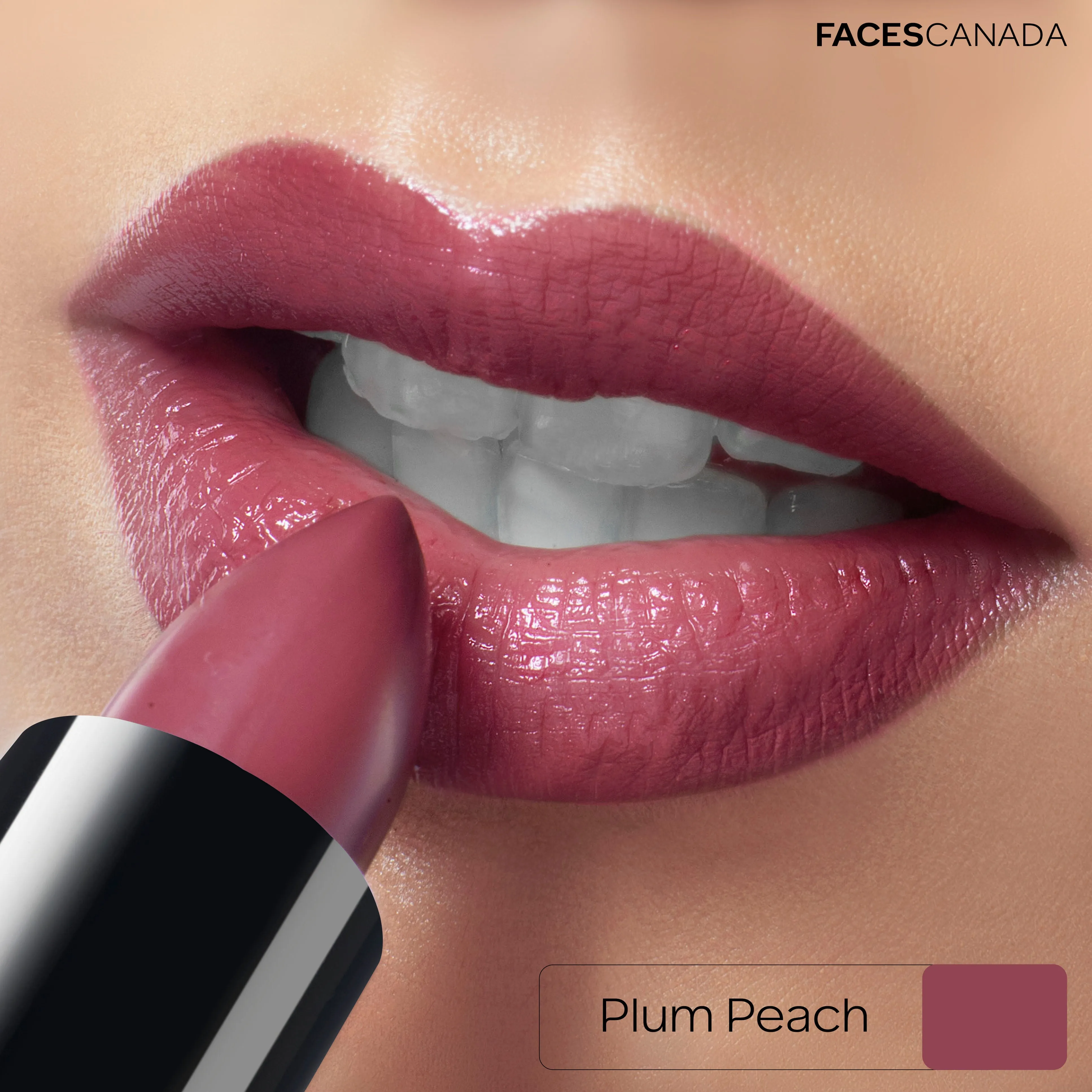 Faces Canada Weightless Creme Lipstick |Jojoba & Almond Oil | Highly pigmented | Smooth One Stroke Color | Keeps Lips Moisturized | Plum Peach 4g