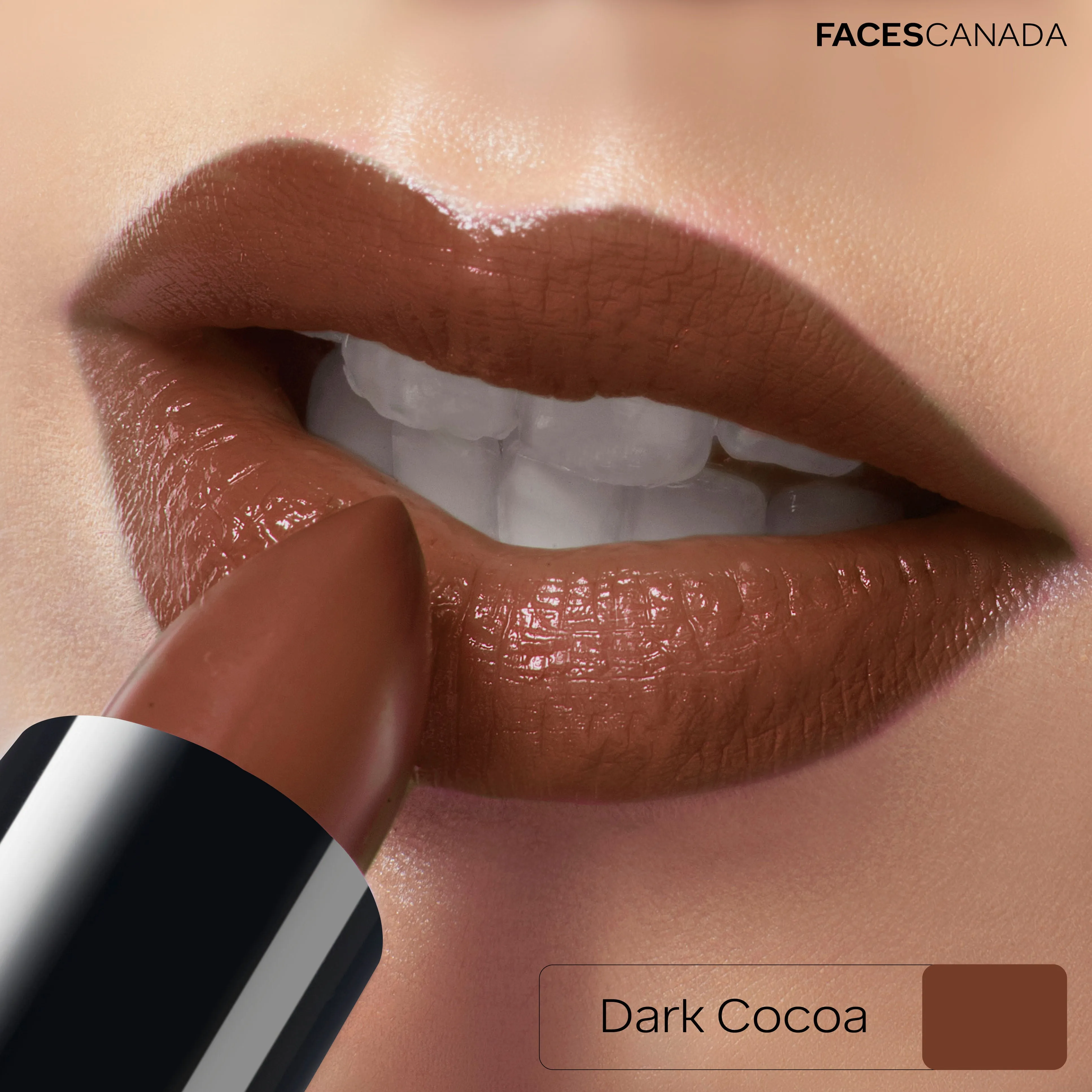 Faces Canada Weightless Creme Lipstick |Jojoba and Almond Oil enriched | Highly pigmented | Smooth One Stroke Color | Dark Cocoa 4g
