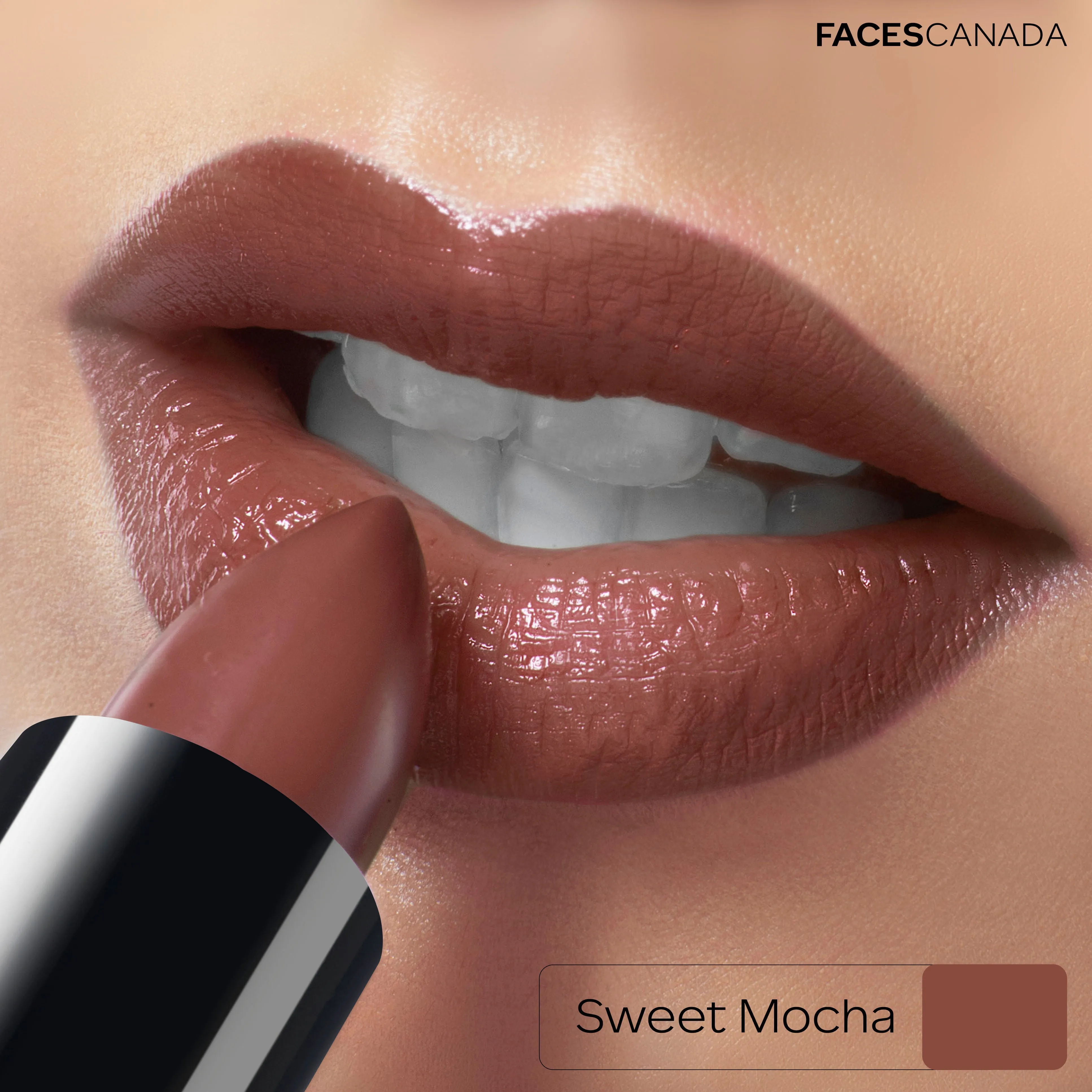 Faces Canada Weightless Creme Lipstick |Jojoba and Almond Oil enriched | Highly pigmented | Smooth One Stroke Color | Sweet Mocha 4g