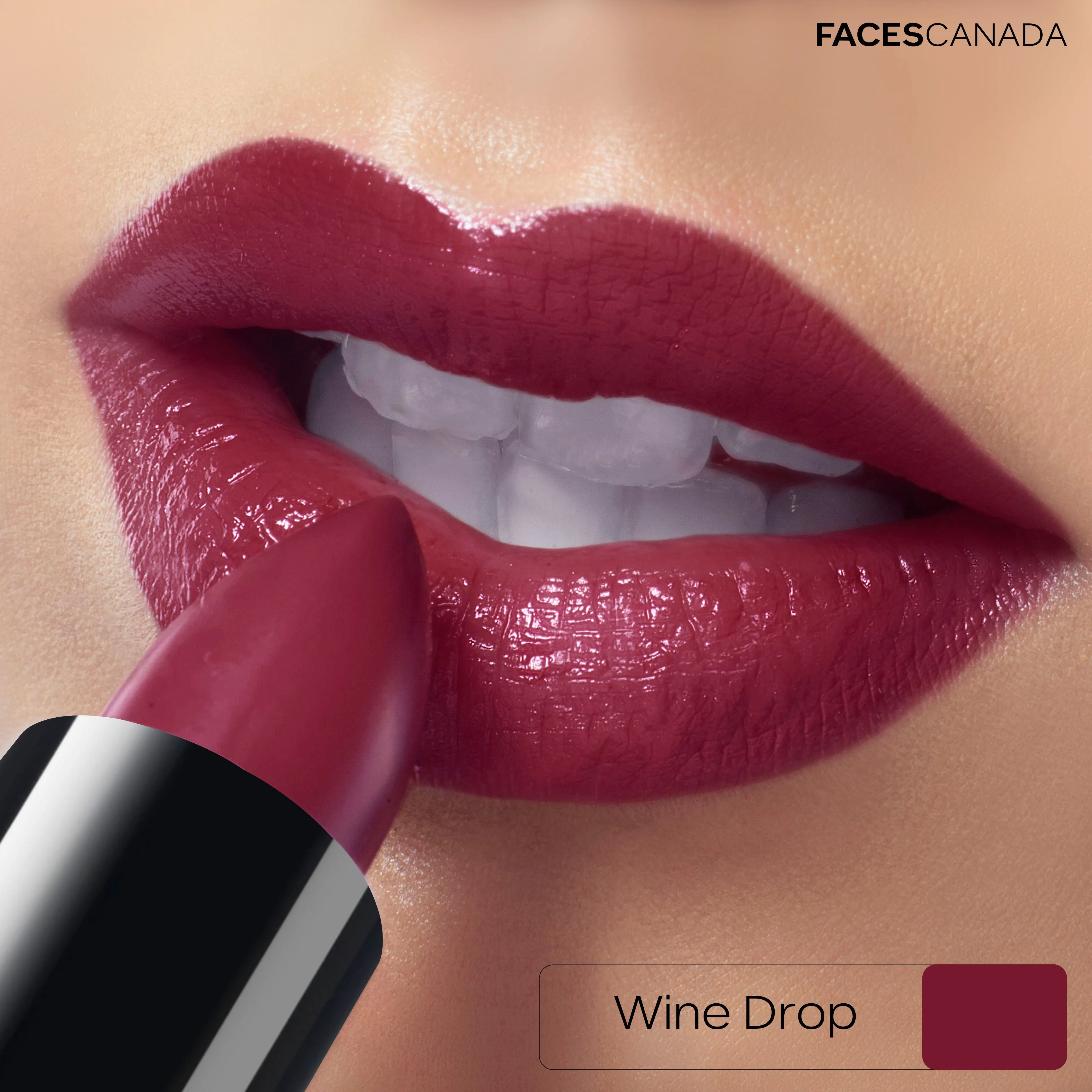 Faces Canada Weightless Creme Lipstick |Jojoba and Almond Oil enriched | Highly pigmented | Smooth One Stroke Color | Wine Drop 4g