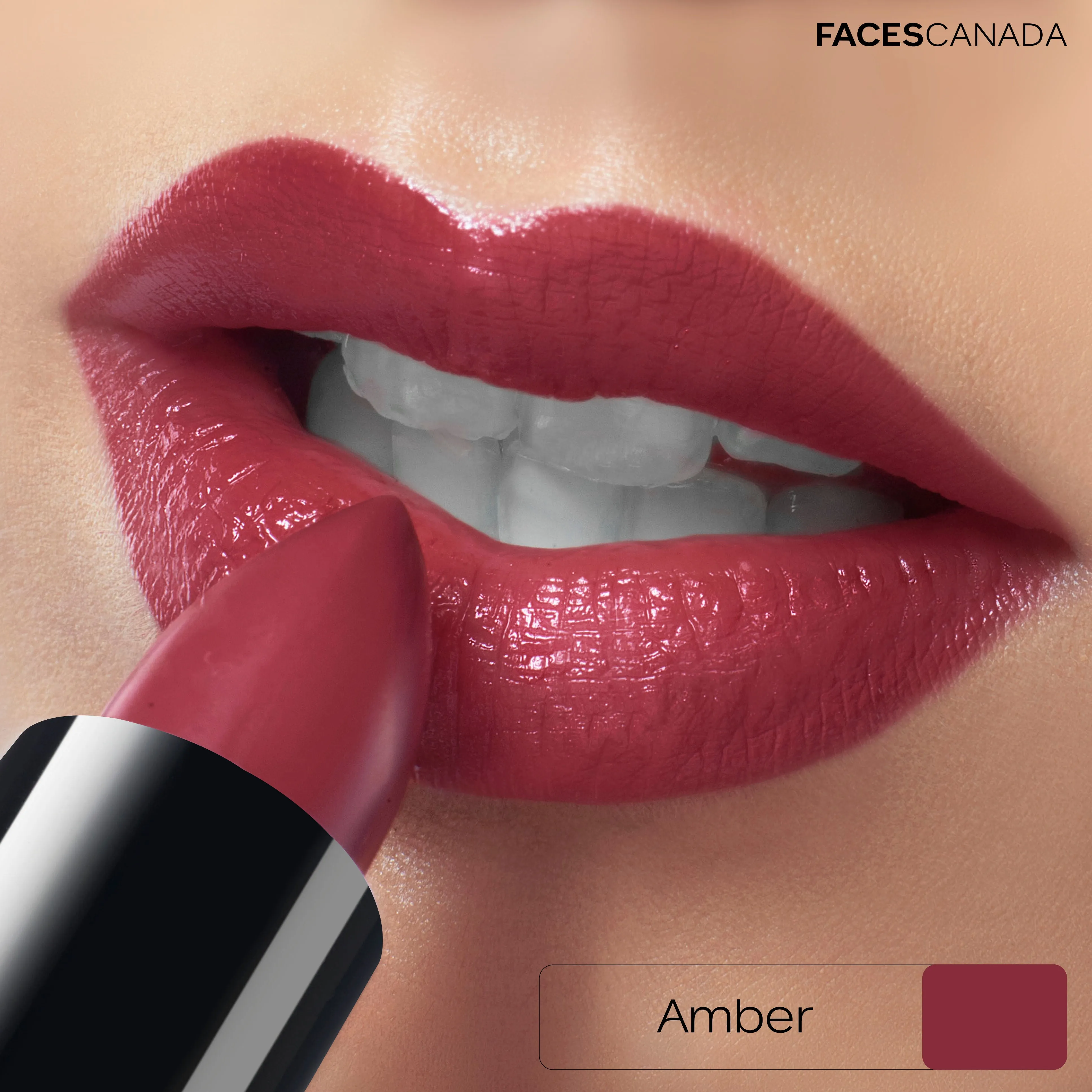 Faces Canada Weightless Creme Lipstick |Jojoba and Almond Oil | Highly pigmented | Smooth One Stroke Color | Keeps Lips Moisturized | Amber 4g