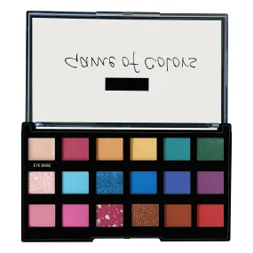 FLiCKA Game Of Colors Makeup Eyeshadow Palette| Matte & Shimmery Finish, Smudge Proof, Crease Proof & Smear Proof| Highly Pigmented & Easy To Blend, 04 On The Beach, 18g