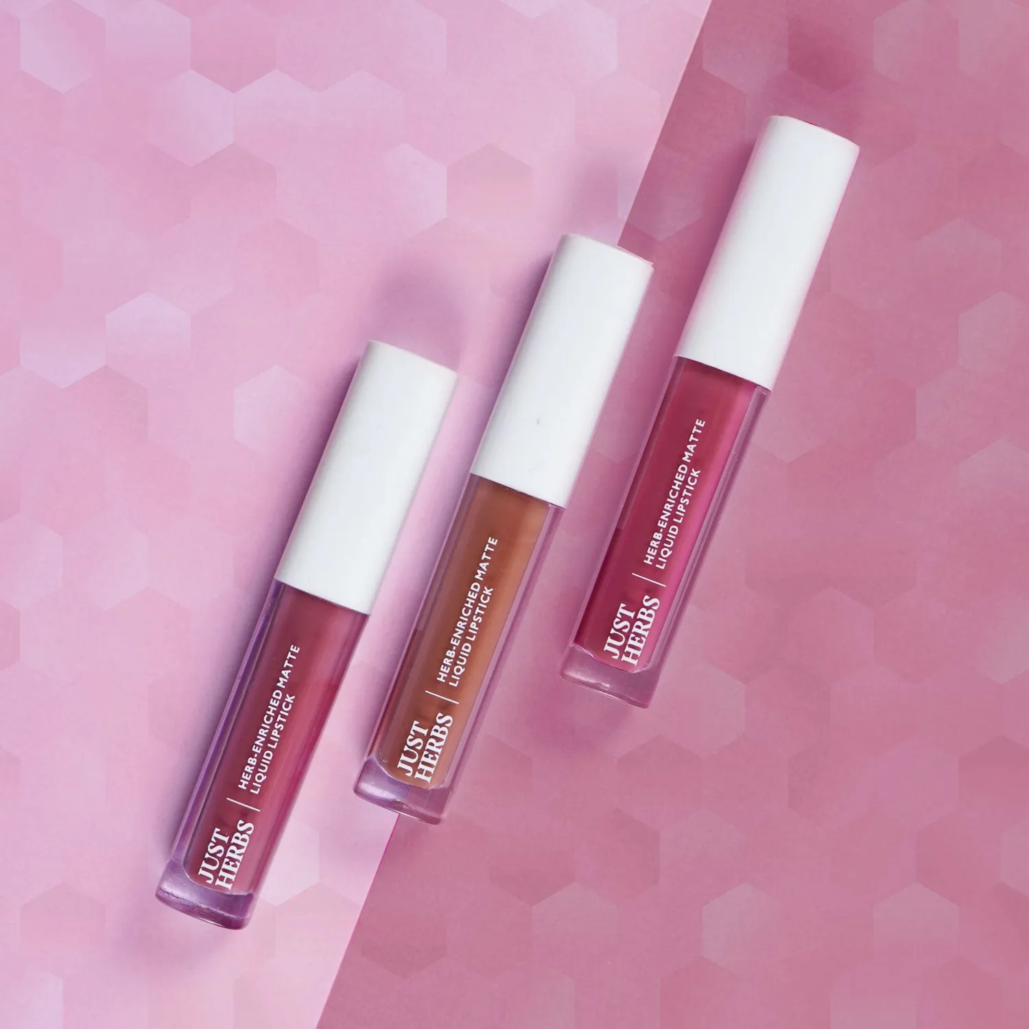 Full-Size Herb Enriched Matte Liquid Lipstick Kit - Set of 3