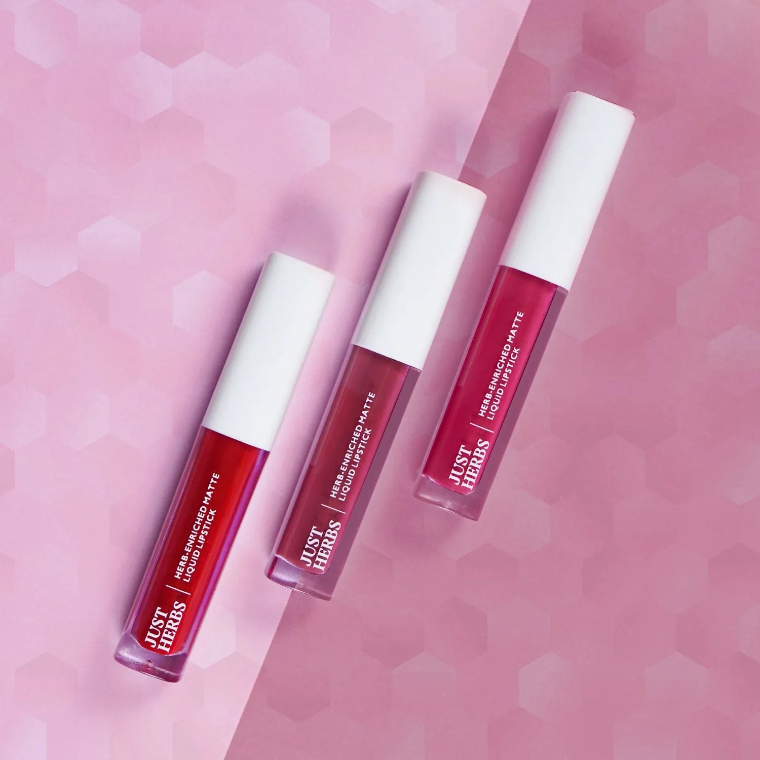 Full-Size Herb Enriched Matte Liquid Lipstick Kit - Set of 3