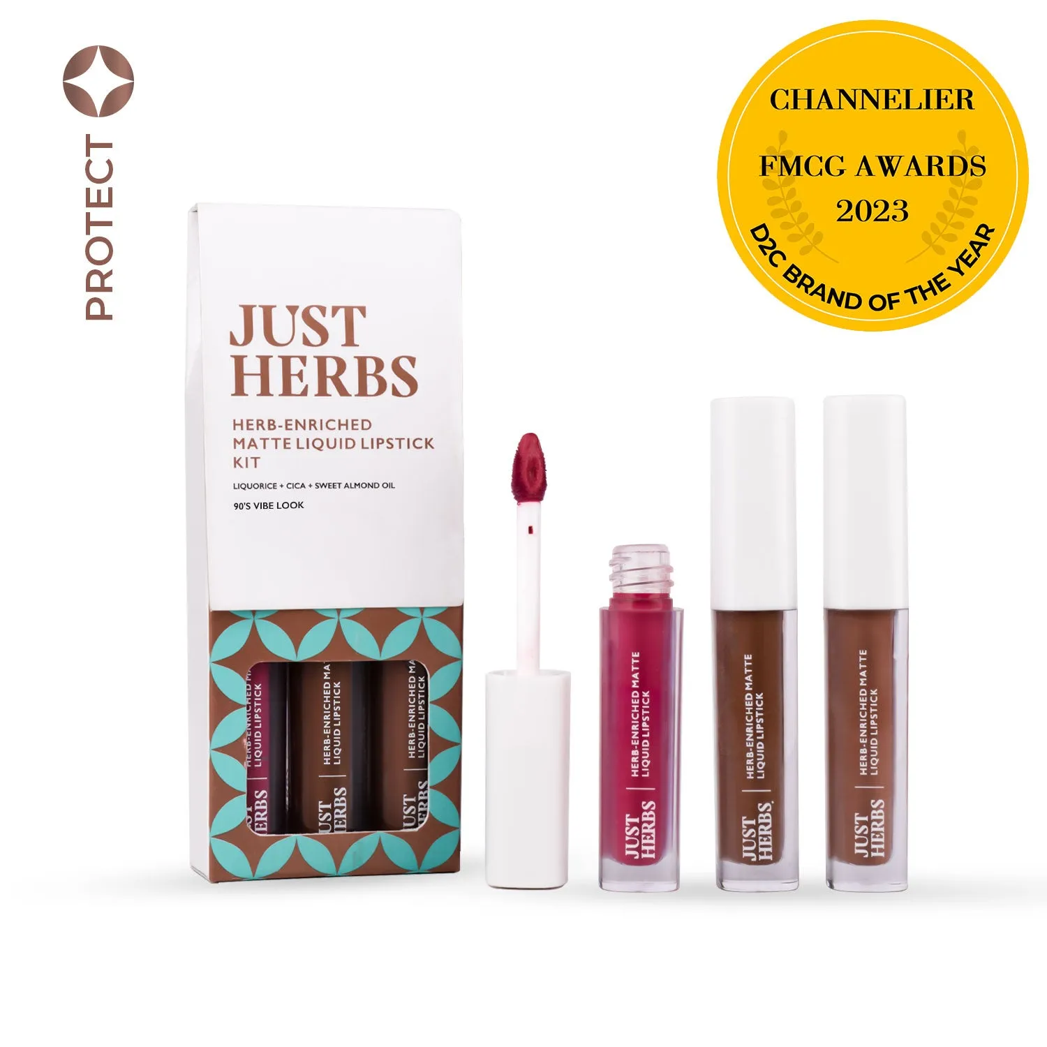 Full-Size Herb Enriched Matte Liquid Lipstick Kit - Set of 3