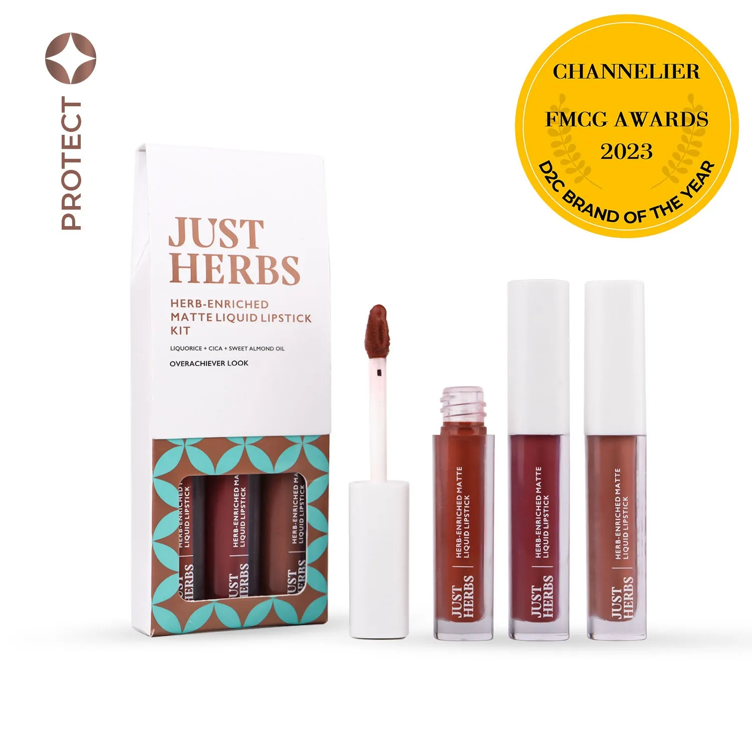 Full-Size Herb Enriched Matte Liquid Lipstick Kit - Set of 3