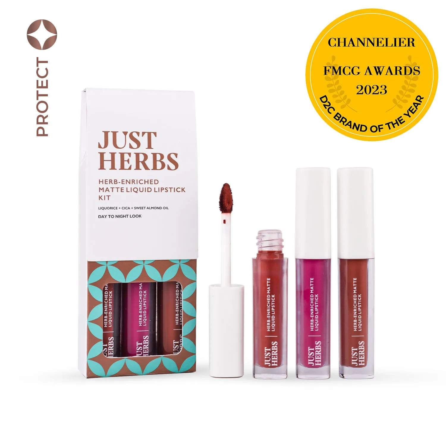 Full-Size Herb Enriched Matte Liquid Lipstick Kit - Set of 3