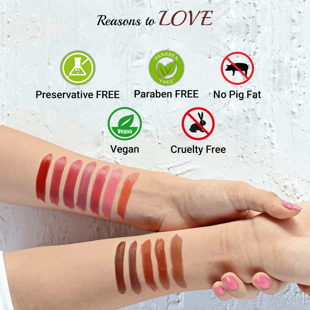 Iba Pure Lips Long Stay Matte Lipstick-M02 Mocha Shot