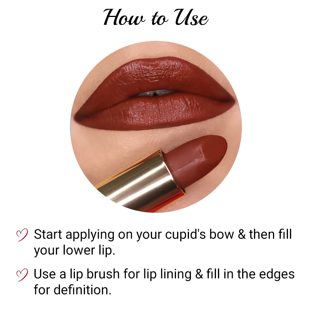 Iba Pure Lips Long Stay Matte Lipstick-M02 Mocha Shot