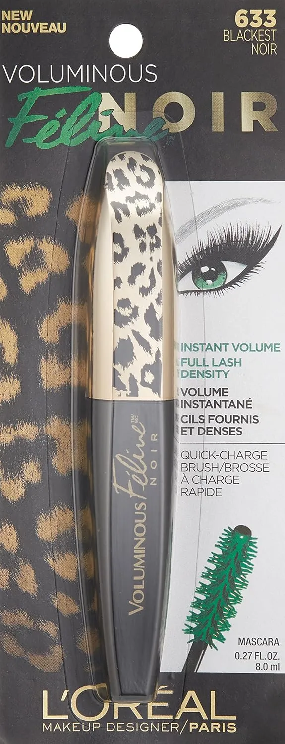 L'Oréal Paris Voluminous Feline Noir Washable Mascara,