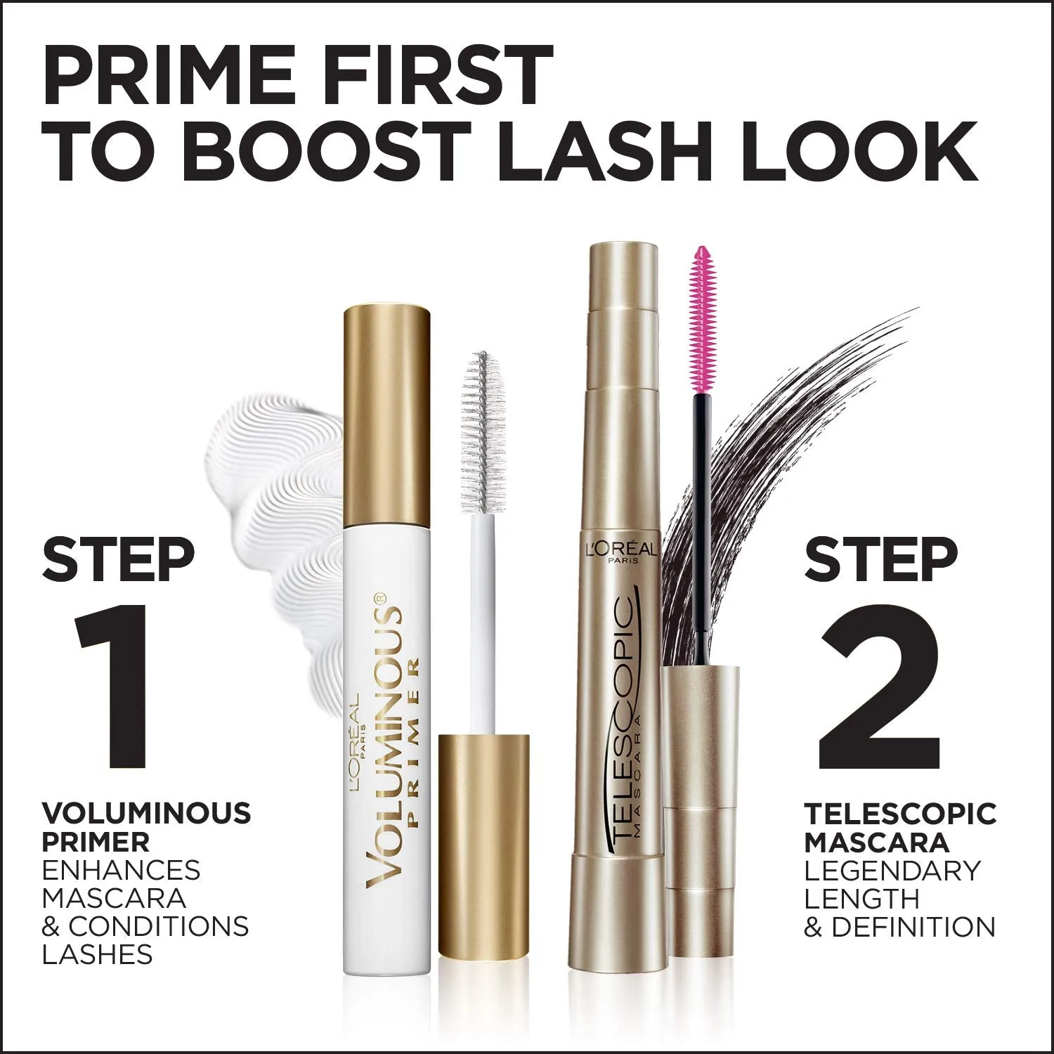 L'Oreal Paris Makeup Telescopic Original Lengthening Mascara, Carbon Black, 0.27 Fl Oz (Pack of 1)