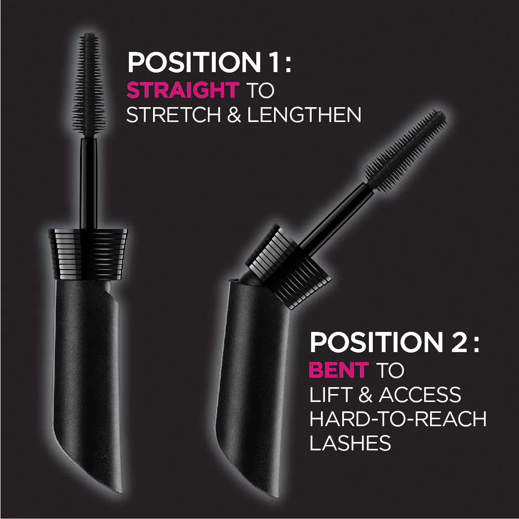 L'Oreal Paris Makeup Unlimited Lash Lifting and Lengthening Washable Mascara, Black Brown