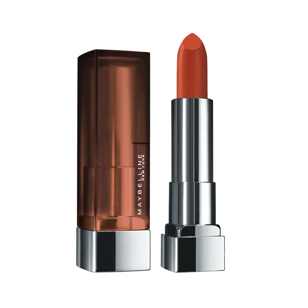 Maybelline New York Color Sensational Creamy Matte Lipstick, 674 Madison Red, 3.9g