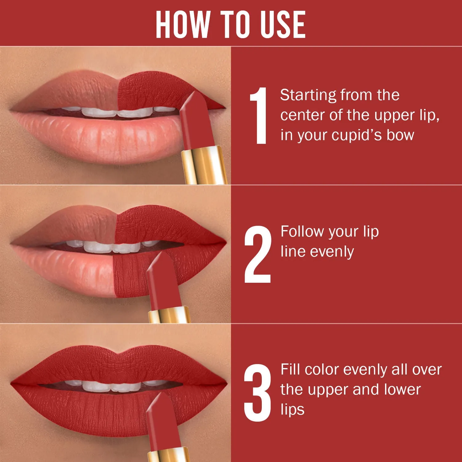 NY Bae Argan Oil Infused Matte Lipstick Runway Range Red - Passe 8 (4.5 g)