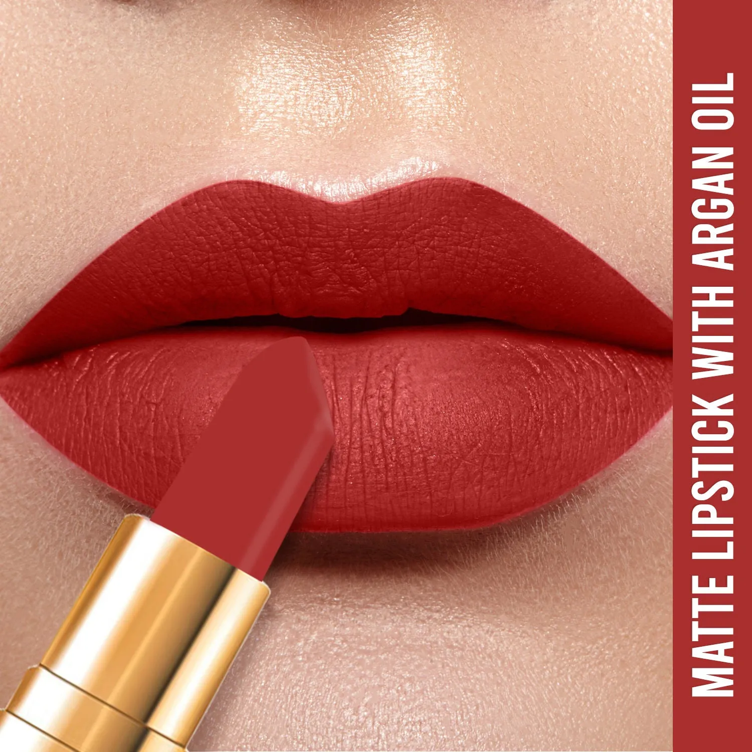 NY Bae Argan Oil Infused Matte Lipstick Runway Range Red - Passe 8 (4.5 g)