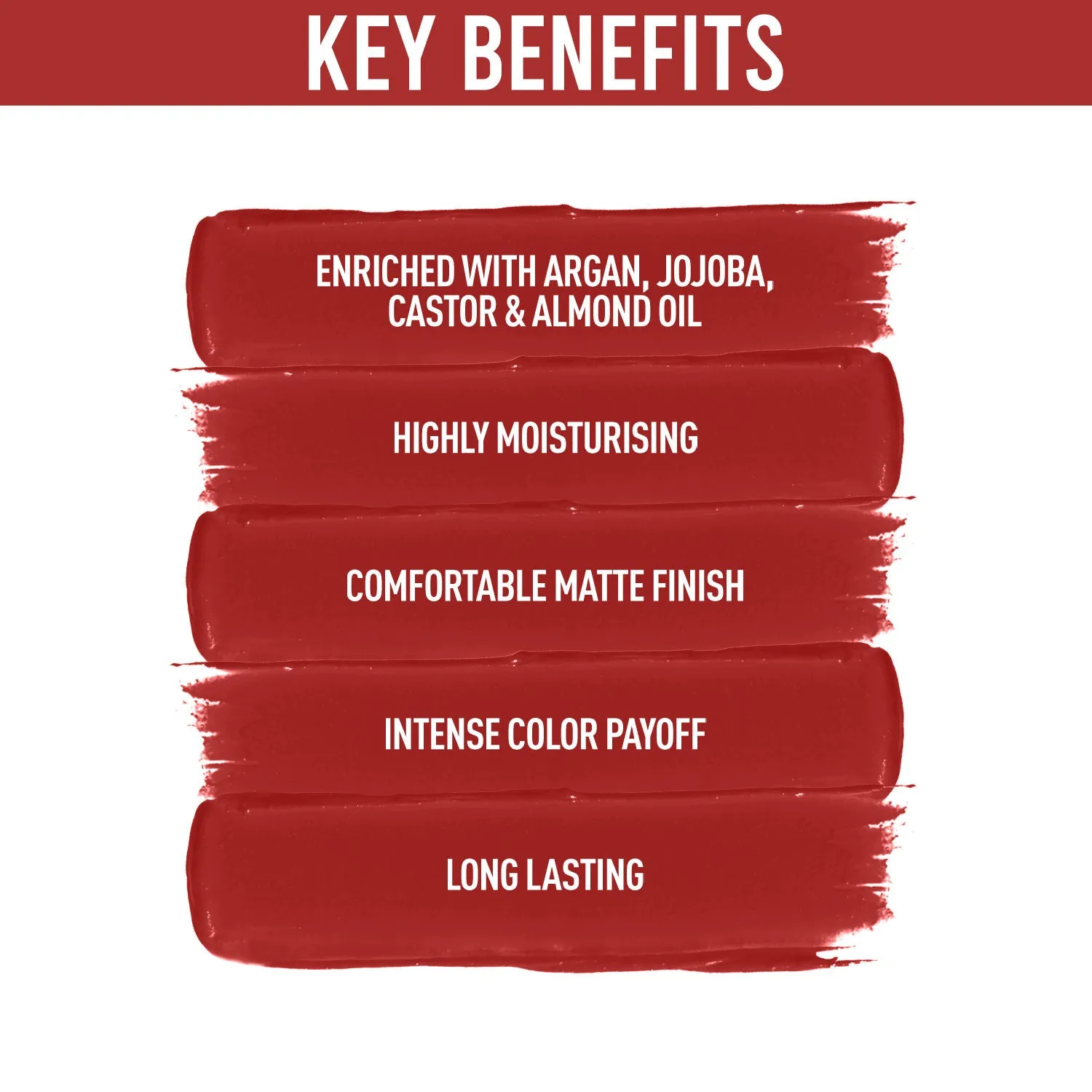 NY Bae Argan Oil Infused Matte Lipstick Runway Range Red - Passe 8 (4.5 g)