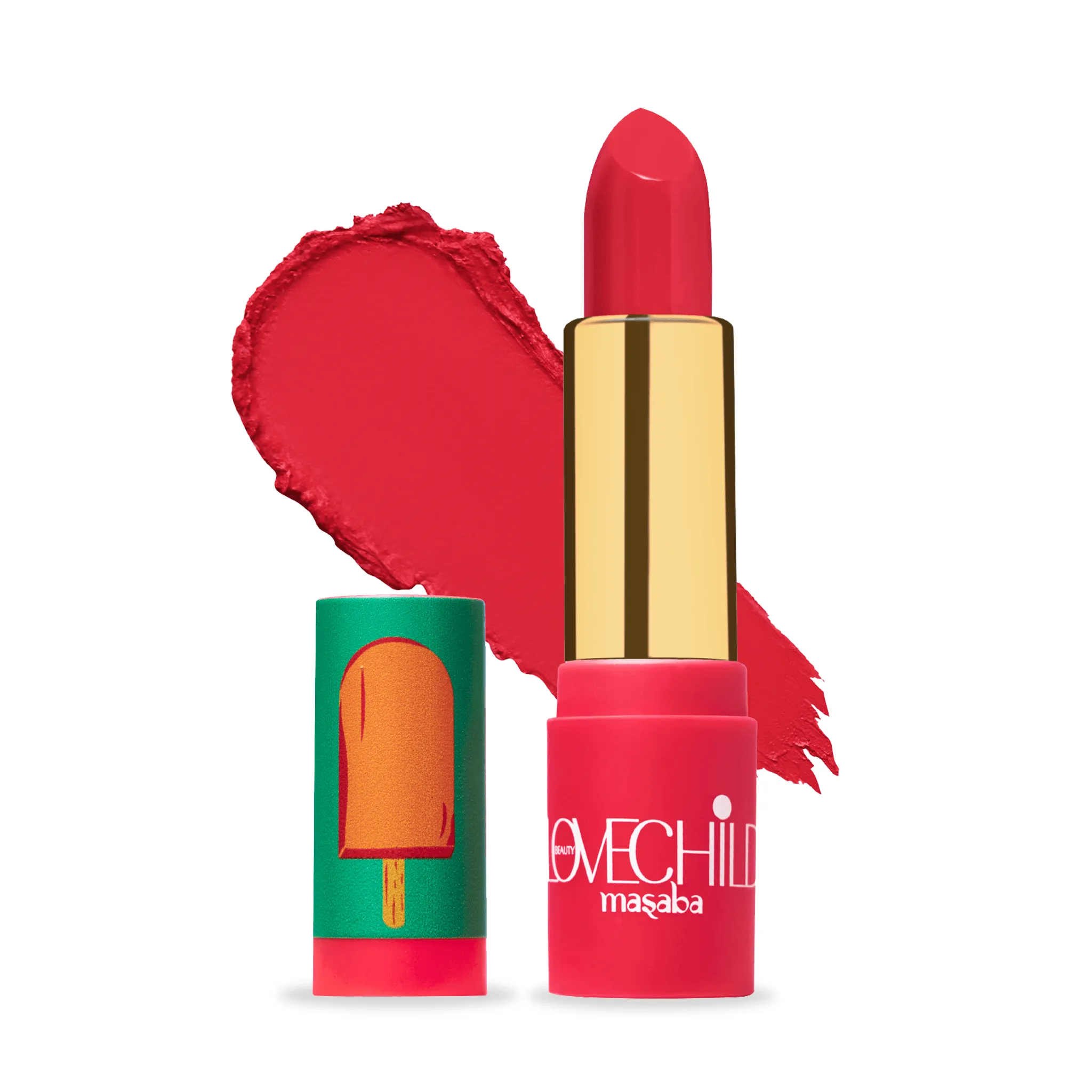Popsicle- Luxe-Matte Lipstick  (Hot Pink) Velvet Matte Finish