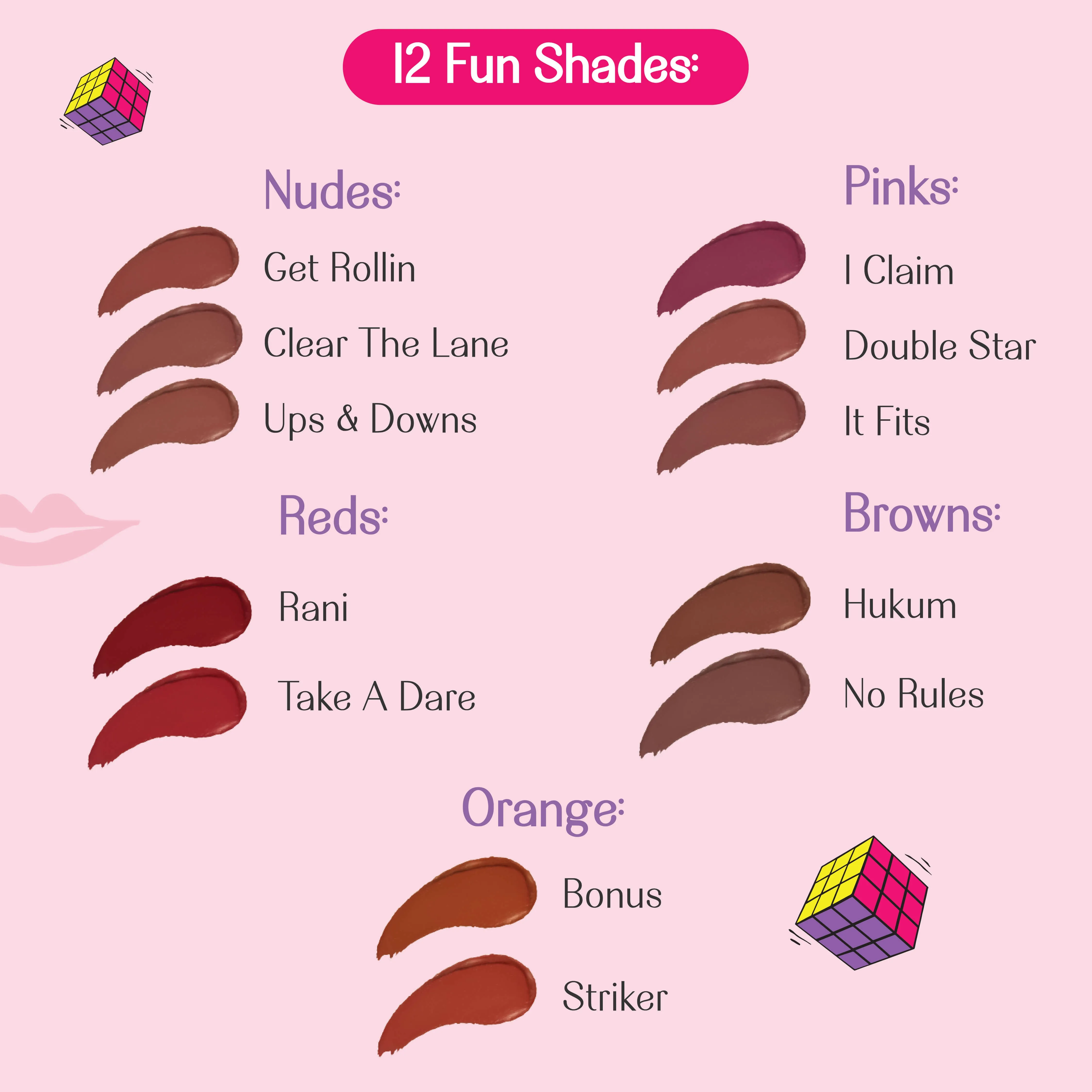 Rani- Game On! Mad-Matte Liquid Lipstick  (Blue Toned Red) Transfer-proof
