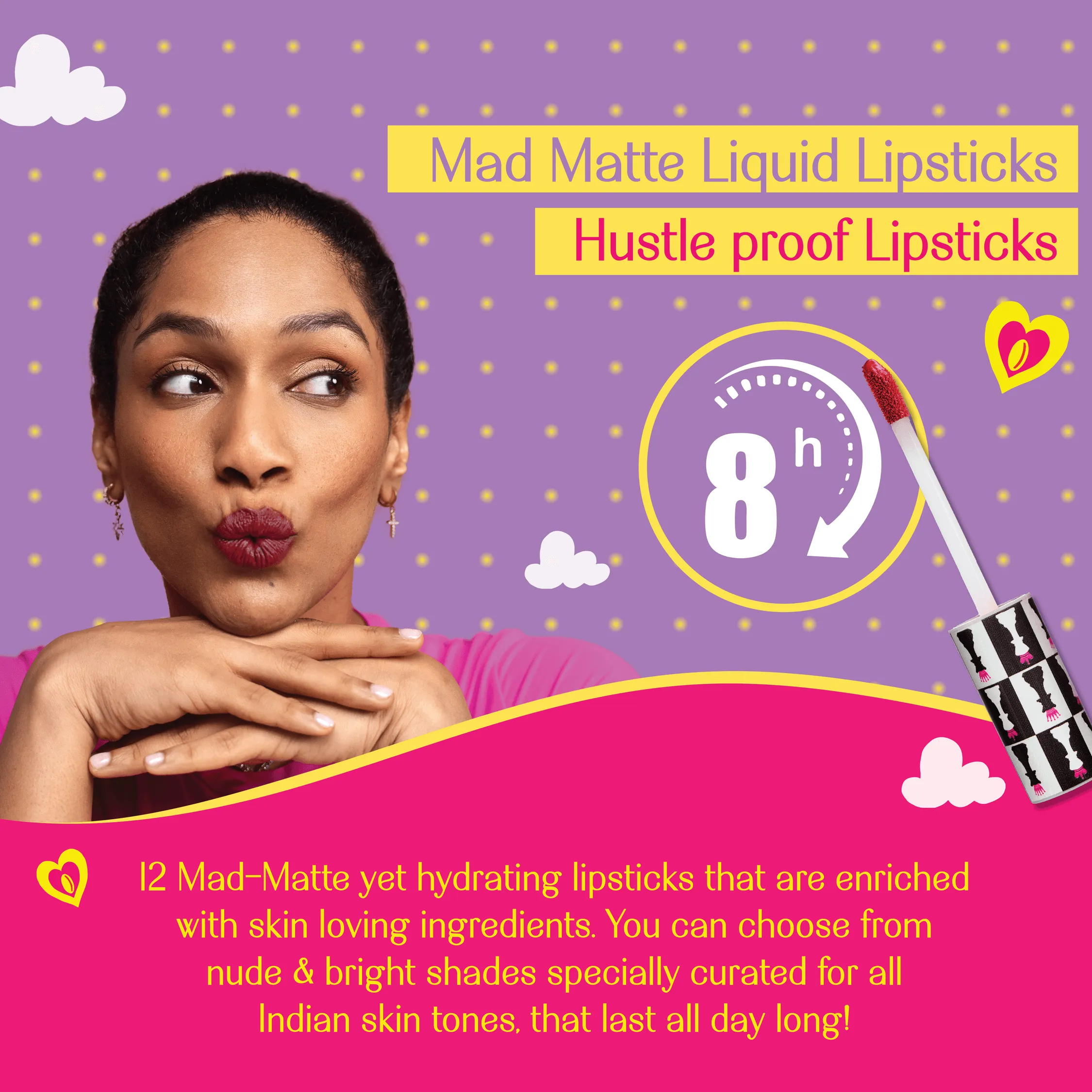 Rani- Game On! Mad-Matte Liquid Lipstick  (Blue Toned Red) Transfer-proof