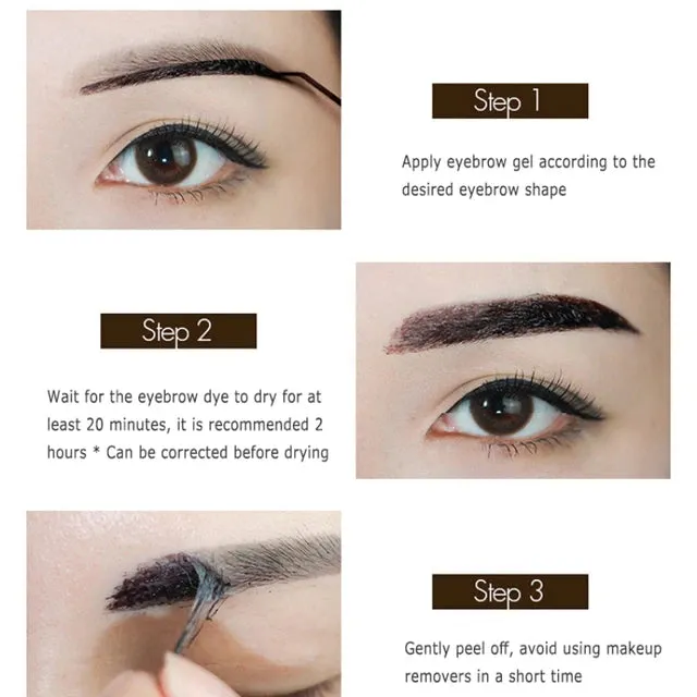 Semi-Permanent Eyebrow Cream Waterproof Longlasting No-discoloring Without Blooming Easily Create Natural Eyebrow Shaping Makeup