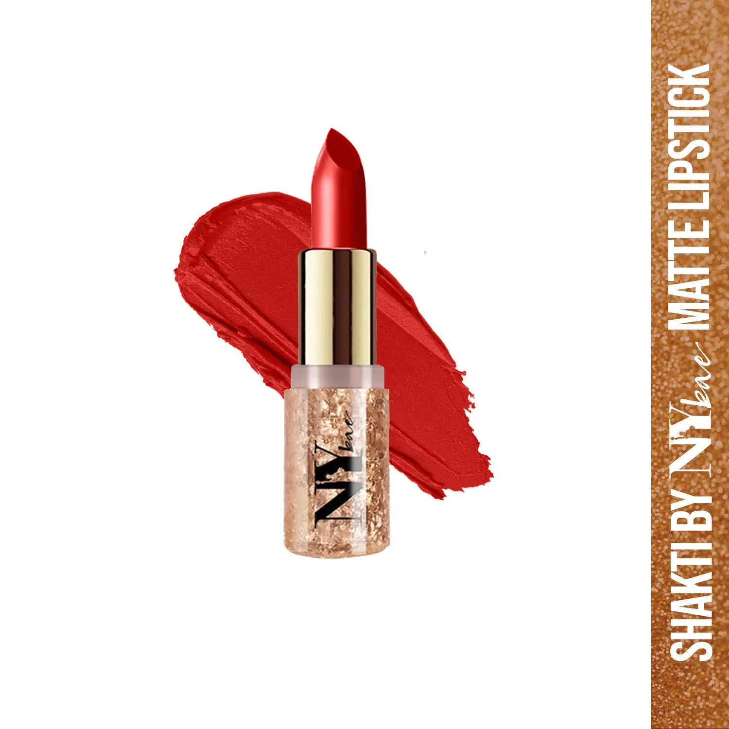 Shakti By NY Bae Creamy Matte Lipstick - Ball Change 18 (4.2 g) | Red | Bold Matte Finish | Rich Colour Payoff | Long lasting | Smooth Application | Nourishing | Cruelty & Paraben Free