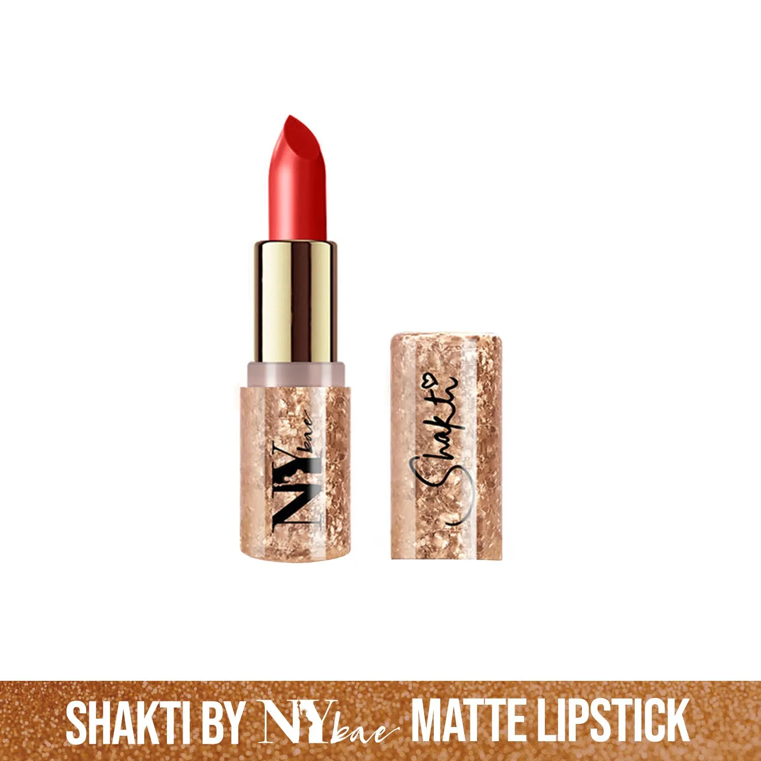 Shakti By NY Bae Creamy Matte Lipstick - Ball Change 18 (4.2 g) | Red | Bold Matte Finish | Rich Colour Payoff | Long lasting | Smooth Application | Nourishing | Cruelty & Paraben Free
