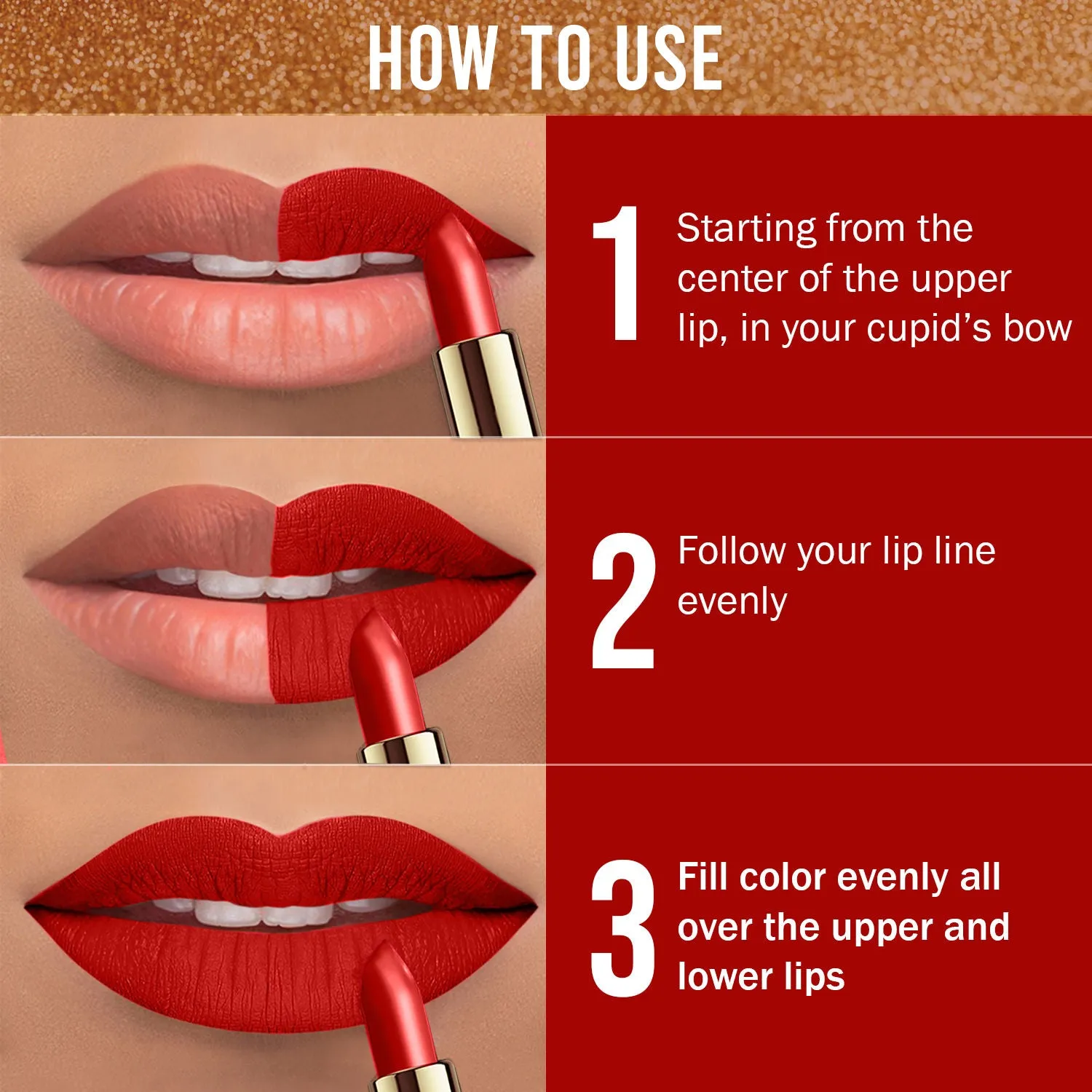 Shakti By NY Bae Creamy Matte Lipstick - Ball Change 18 (4.2 g) | Red | Bold Matte Finish | Rich Colour Payoff | Long lasting | Smooth Application | Nourishing | Cruelty & Paraben Free