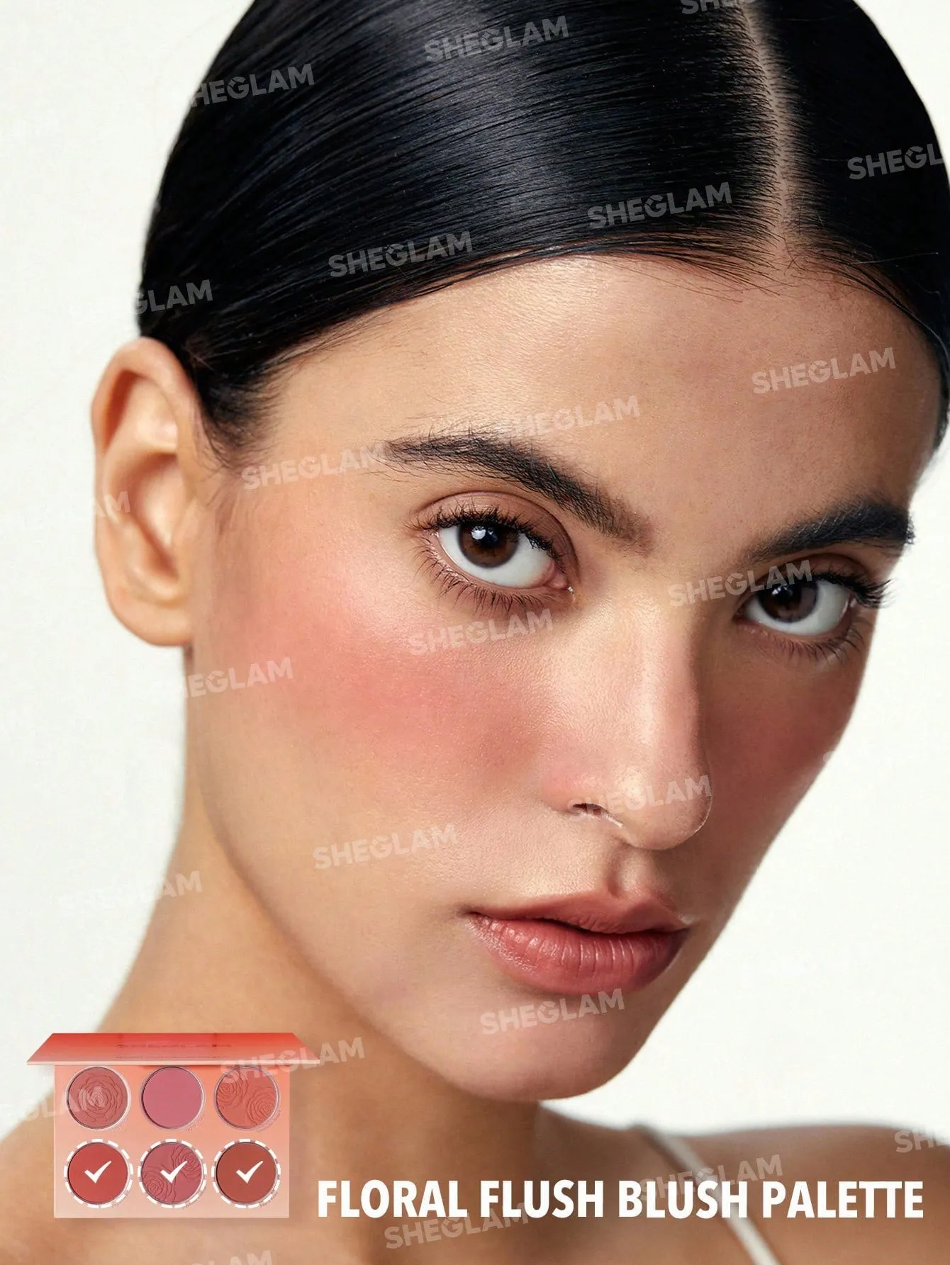 SHEGLAM Floral Flush Blush Palette 6-Color Pressed Powder
