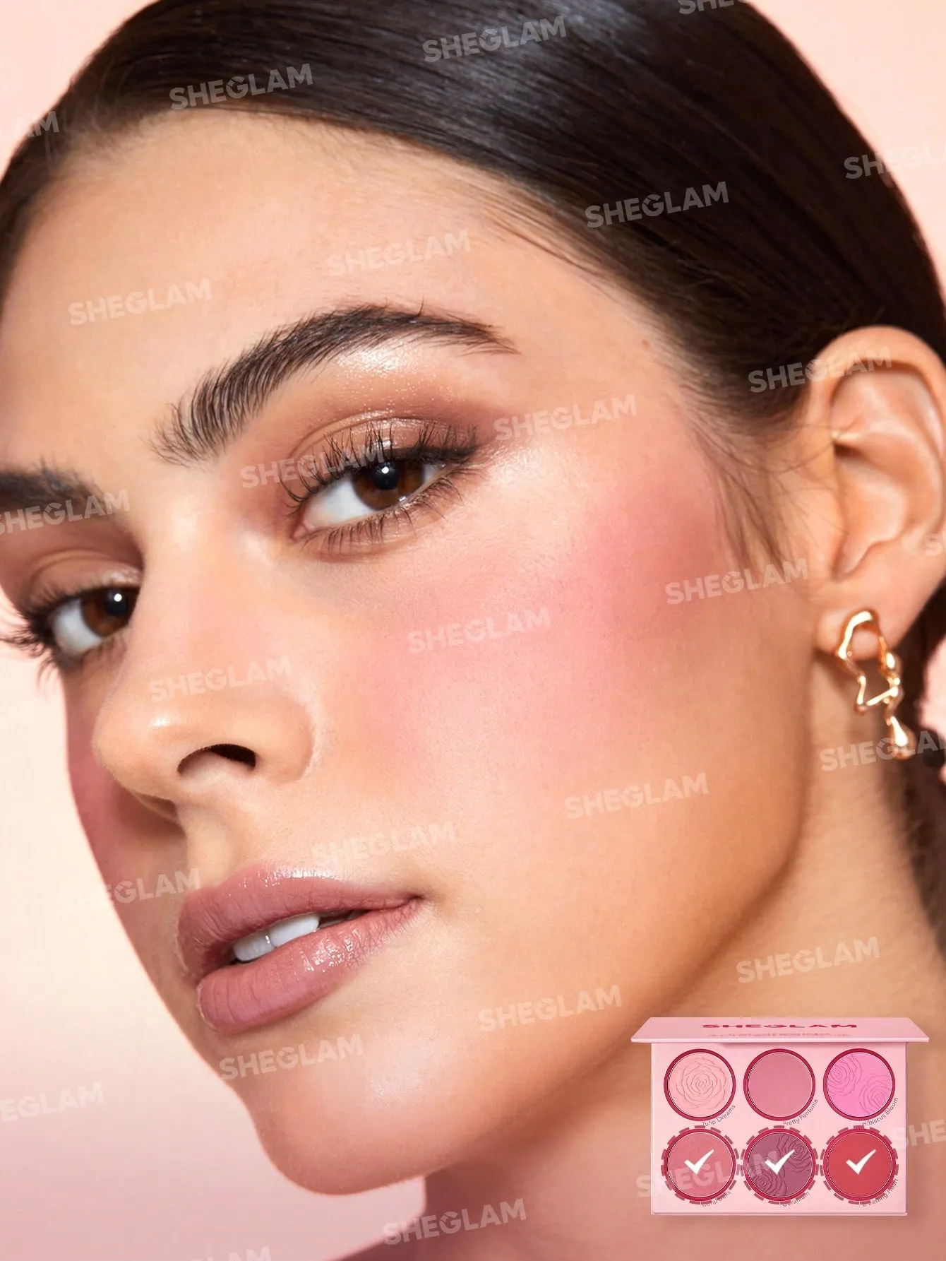 SHEGLAM Floral Flush Blush Palette 6-Color Pressed Powder