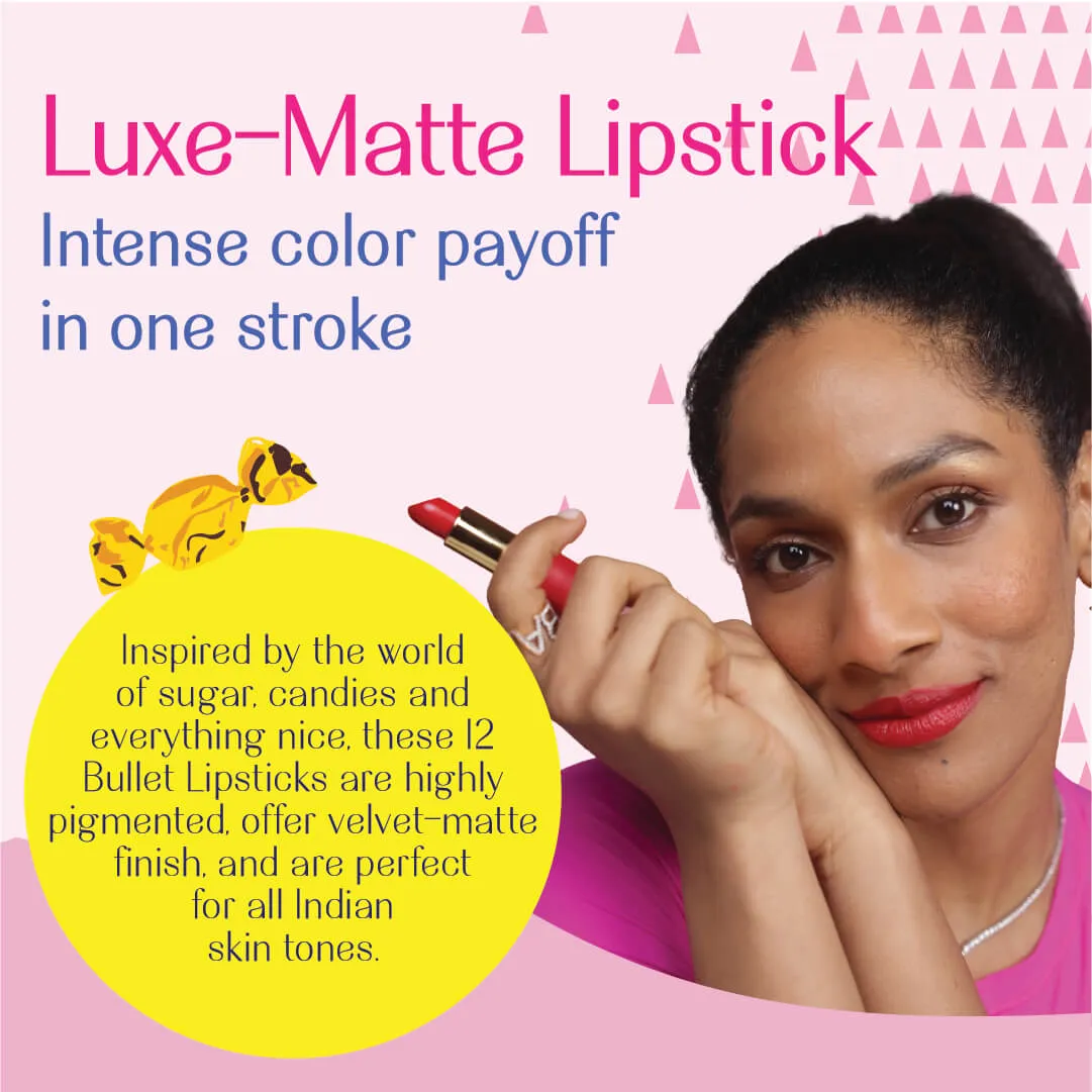 Sour-casm- Luxe-Matte Lipstick  (Rustic Orange) Velvet Matte Finish