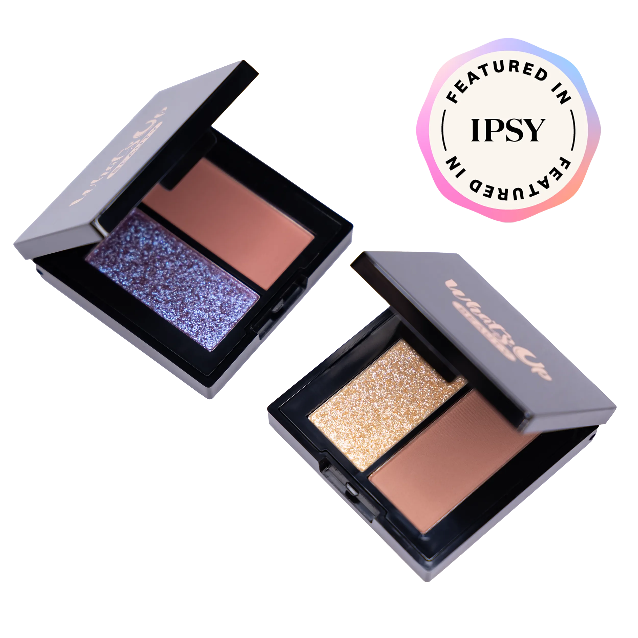 Whats Up Beauty - 2 Eyeshadow Duos (Plumour & Lattetude) - Deluxe Samples
